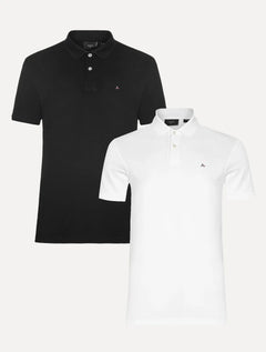 Kit Polo Aramis Masculina | Basic Piquet Branca/Preta
