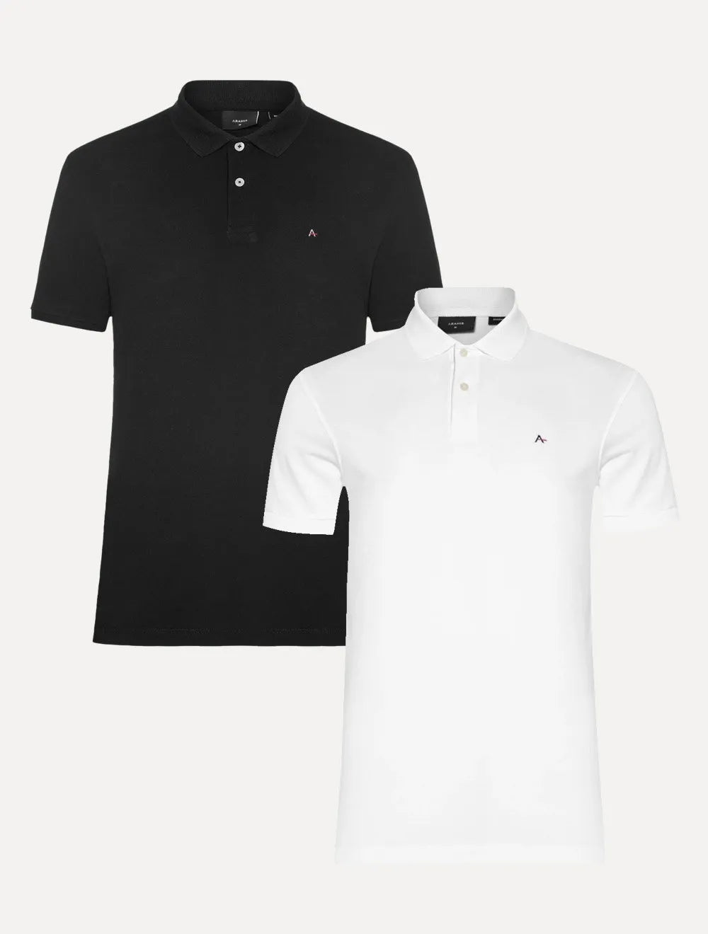 Kit Polo Aramis Masculina | Basic Piquet Branca/Preta