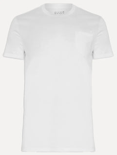 Camiseta Ellus Cotton Fine Easa Pocket Classic Branca