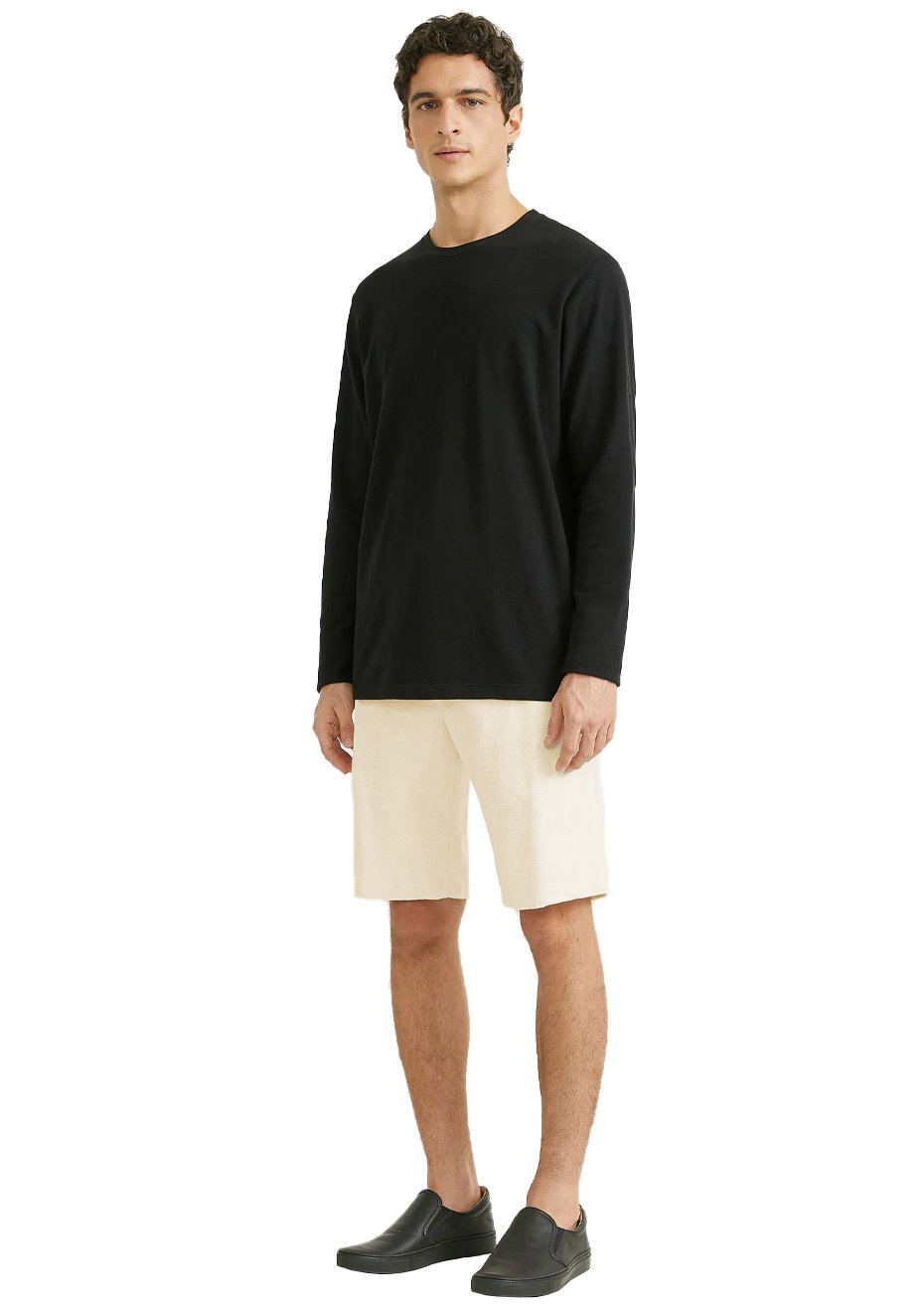 Bermuda Foxton Masculina Moletom Esqui Natural Areia