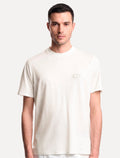 Camiseta Emporio Armani Masculina Lyocell Embroidery Logo Off-White