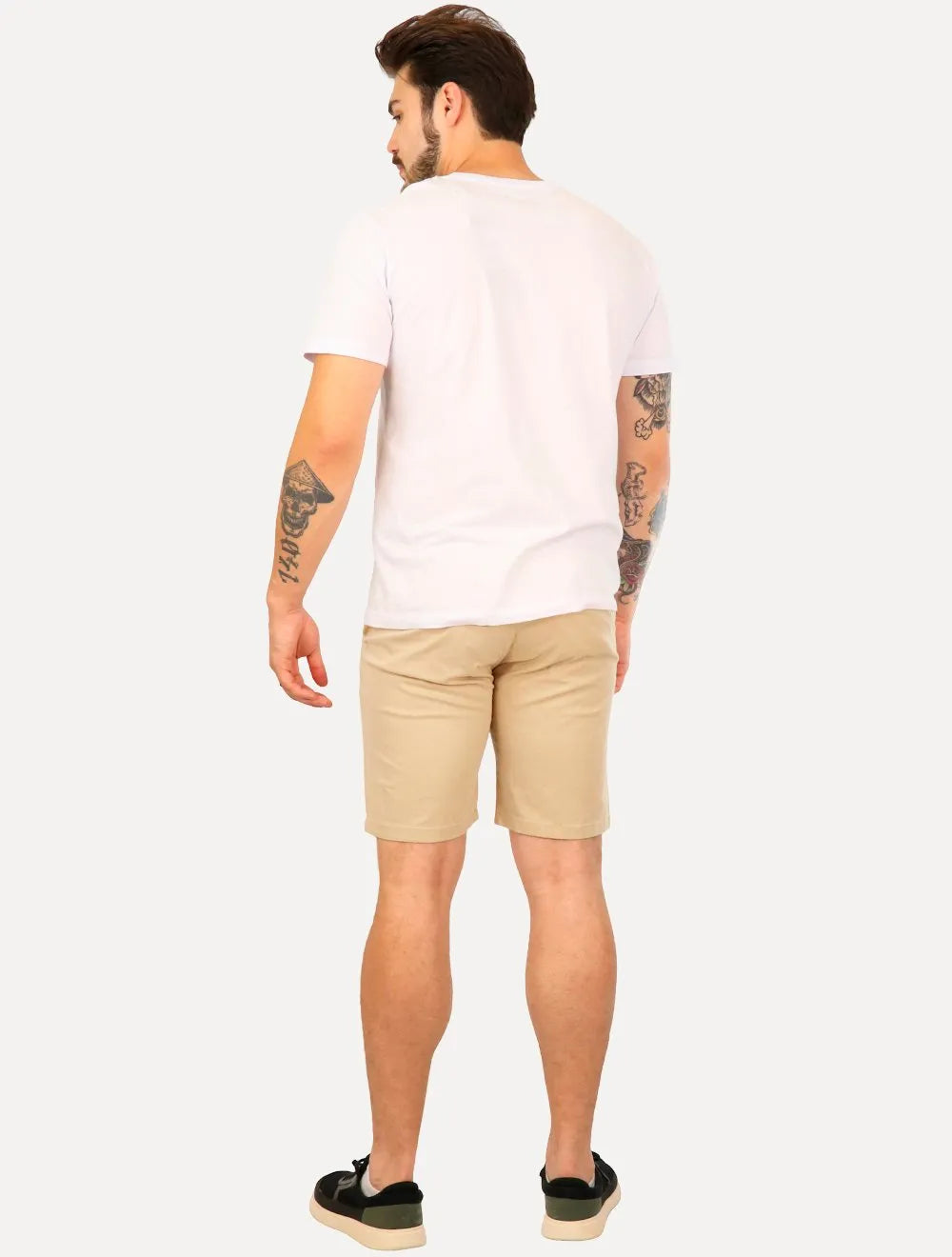Bermuda Ralph Lauren Masculina Sarja Chino Creme