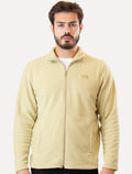 Blusa The North Face Masculina Fleece TKA 100 Glacier Full Zip Cáqui Claro
