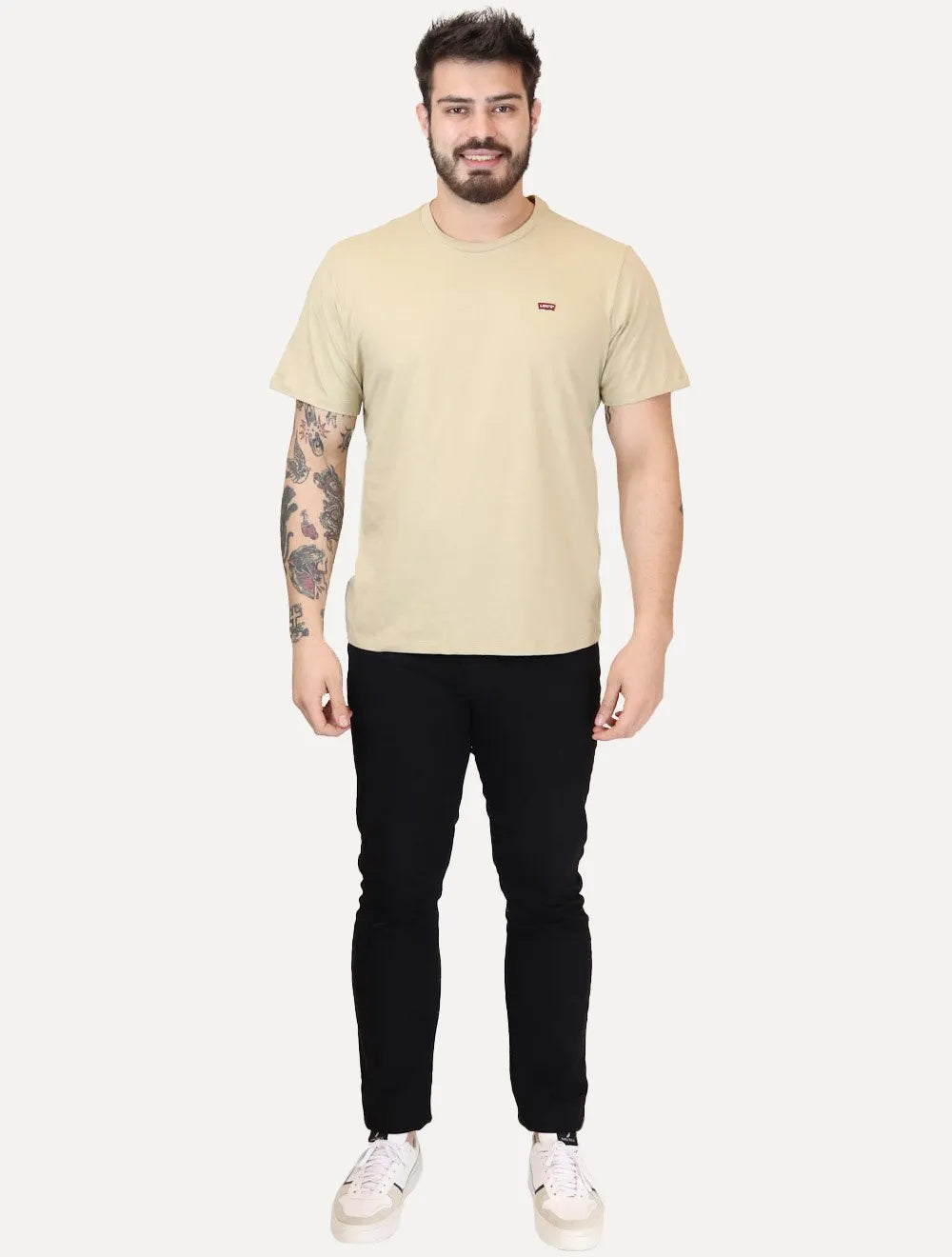 Camiseta Levis Masculina Classic SS Original HM Cáqui Claro