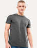 Camiseta Lacoste Masculina Classic Pima Cotton Logo Chumbo Mescla