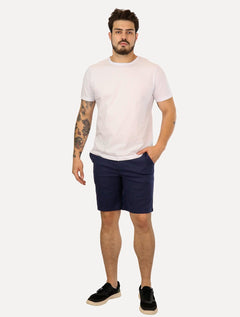 Bermuda Original Penguin Masculina Regular Chino Linho Azul Marinho