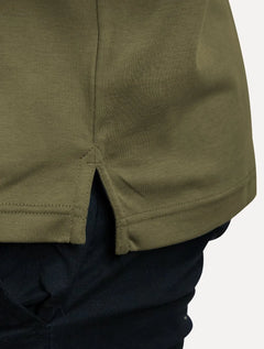 Polo Tommy Hilfiger Masculina Malha Liquid Cotton Essential Verde Militar