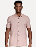 Camisa Aramis Masculina Regular Loop Flame Altino Rosa Mescla