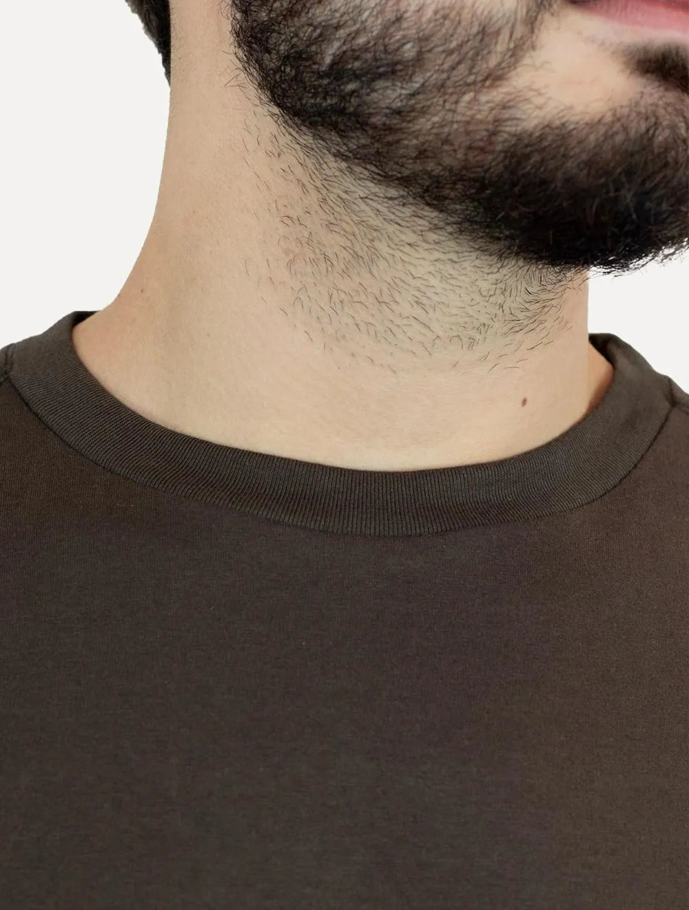 Camiseta Ellus Masculina Cotton Fine Duocolor Classic Marrom Escuro
