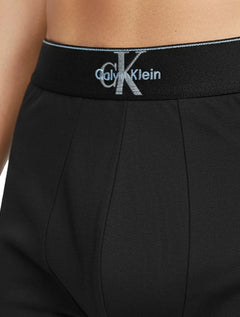 Cueca Calvin Klein Low Rise Trunk Cotton New Re Issue Blue Logo Preta