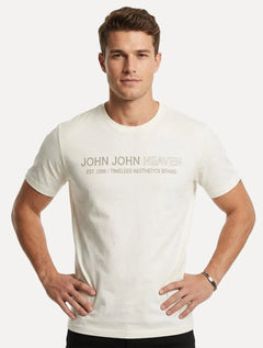 Camiseta John John Masculina Slim Fit United On And Off White