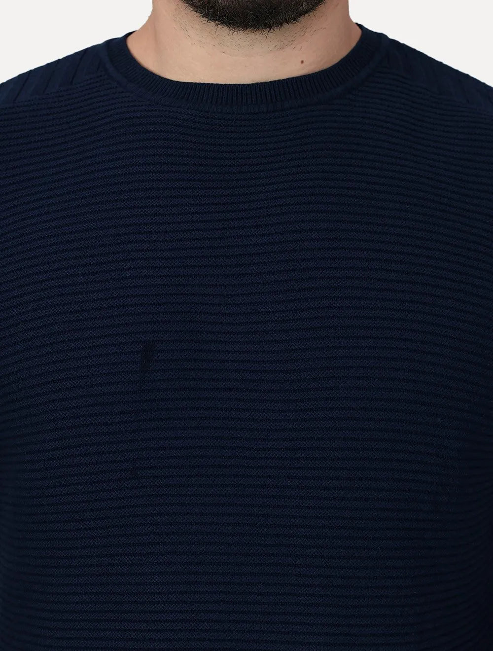 Suéter Dixen Masculino Tricot Straight Braids Azul Marinho