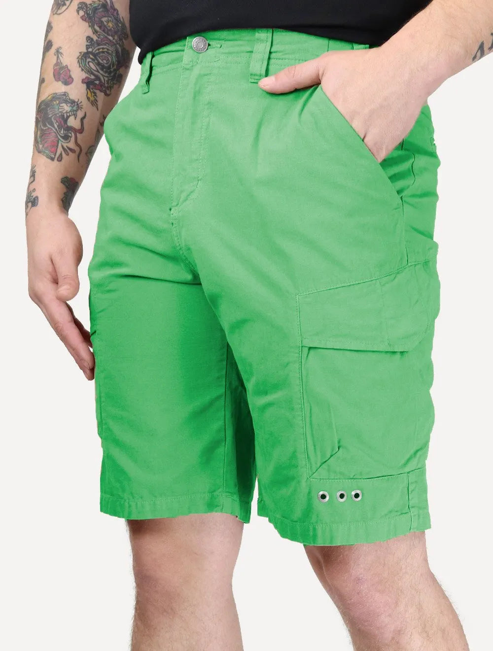 Bermuda Osklen Masculina Cargo Casual Nova Crystal Verde Claro