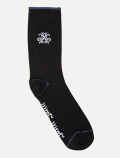 Meia John John Logo Preta