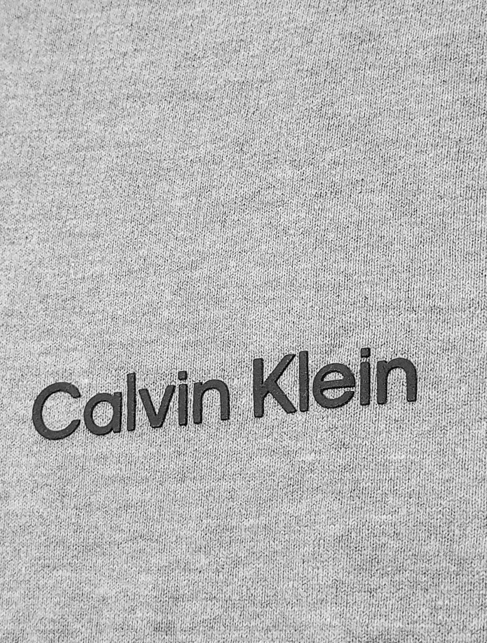 Moletom Calvin Klein Loungewear Masculino Half Zip Modern Logo Cinza Mescla