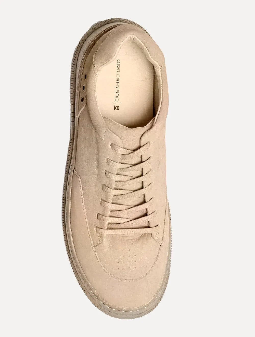 Tênis Osklen Masculino Couro Hybrid Laces Nobuck Monochromatic Cáqui