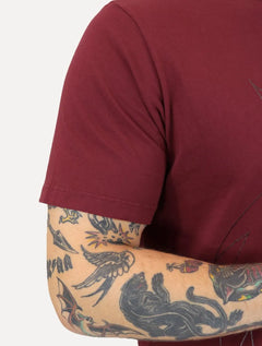 Camiseta Von der Volke Masculina Origineel Outline Crown Marsala