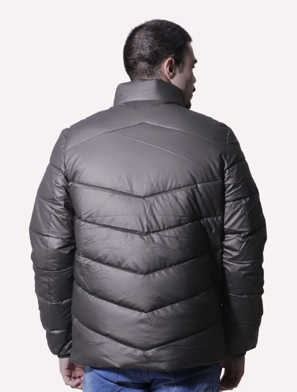 Jaqueta Victory Eagle Masculina Metallic Zip Chumbo
