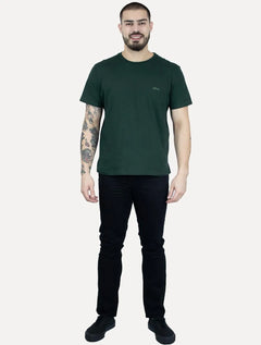 Camiseta Ellus Masculina Cotton Fine Duocolor Classic Verde Escuro