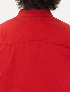 Jaqueta Nautica Masculina Bomber Sarja Vermelha