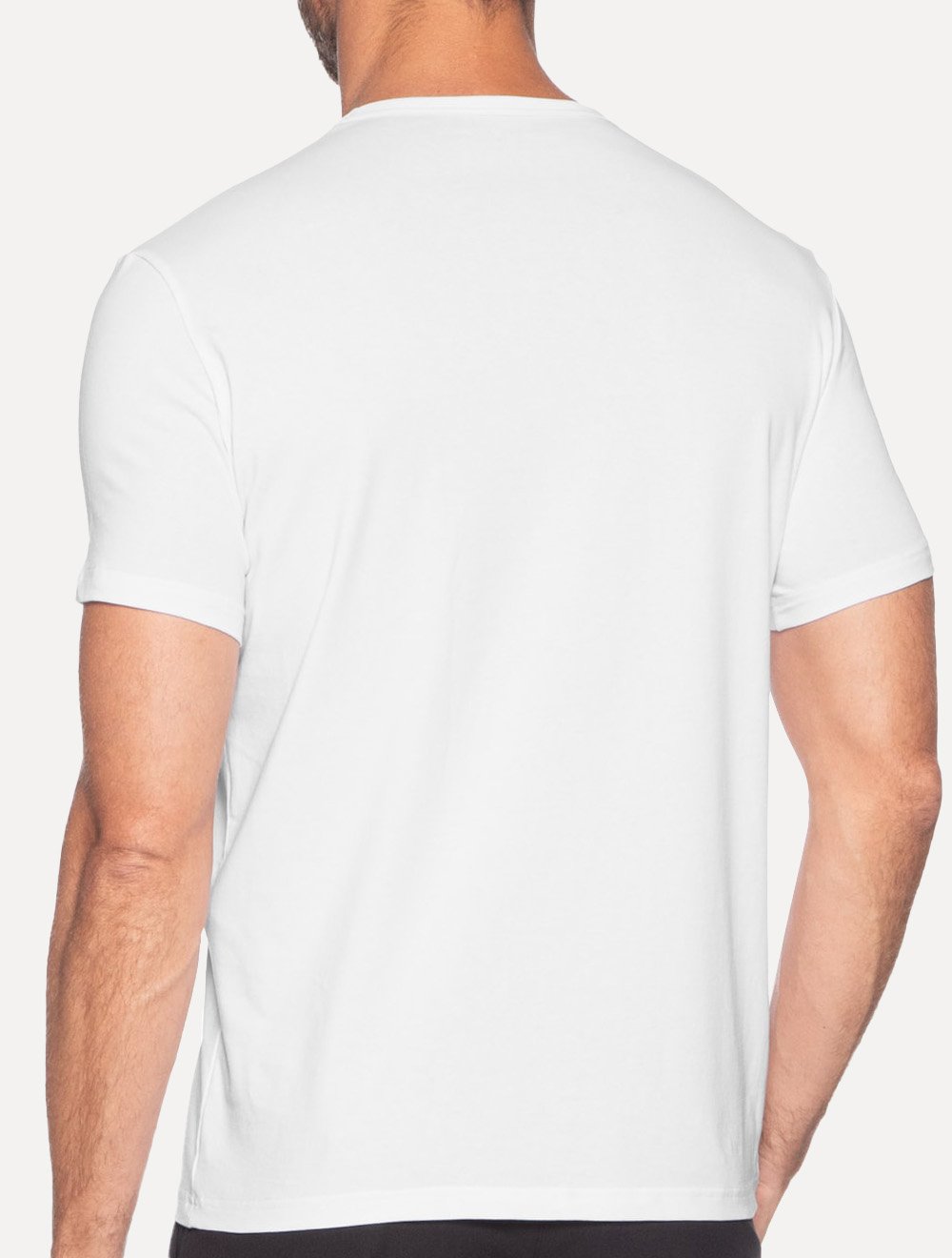 Kit Camisetas Emporio Armani Masculina C-Neck Branca
