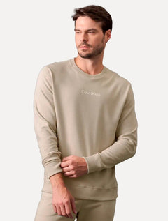 Blusão Calvin Klein Masculino Crewneck Suedine Soft Lounge