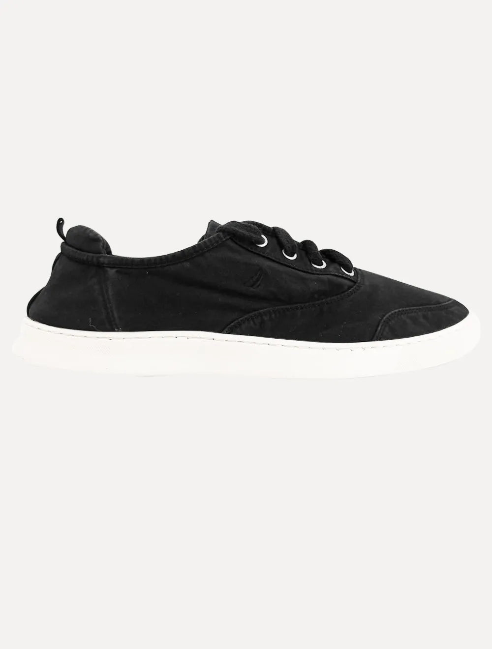 Tênis Nautica Masculino Denim Sailboat Logo Preto