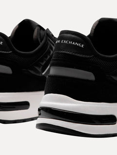 Tênis Armani Exchange Masculino Sneaker AX Maxi Logo Black