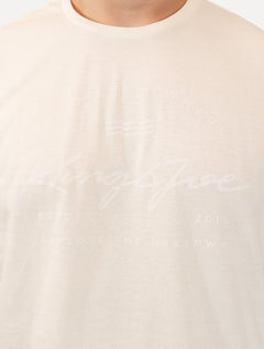 Camiseta King & Joe Masculina Estampada Explore The Off White