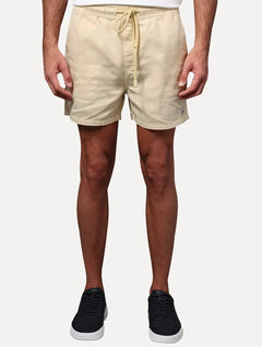 Short Calvin Klein Jeans Color Cós Elástico Amarelo Claro