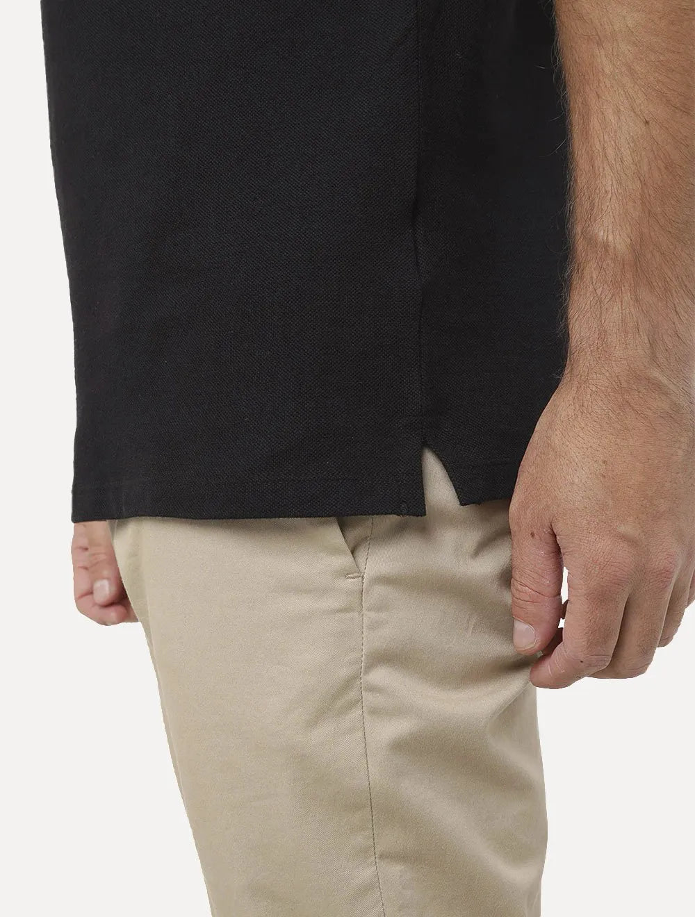 Polo Dudalina Masculina Essentials Extra Cotton Grey Icon Preta