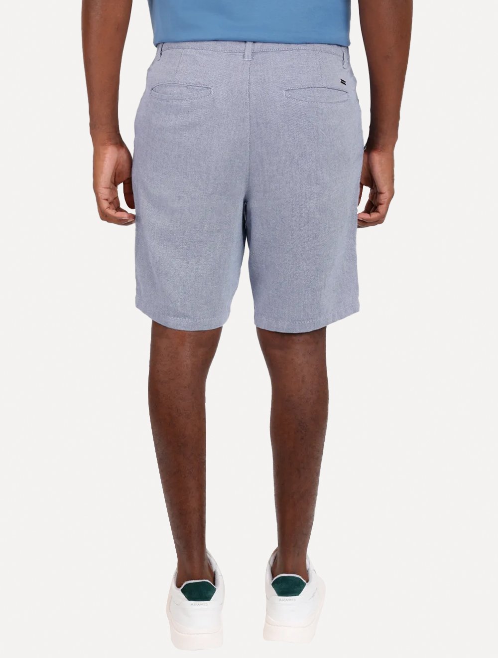 Bermuda Aramis Masculina Chino Nature Azul Marinho Mescla