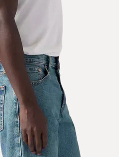 Bermuda Levis Jeans Masculina 405 Standard Shorts Stretch Azul