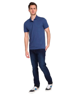 Polo Forum Masculina Piquet Basic Azul Escuro