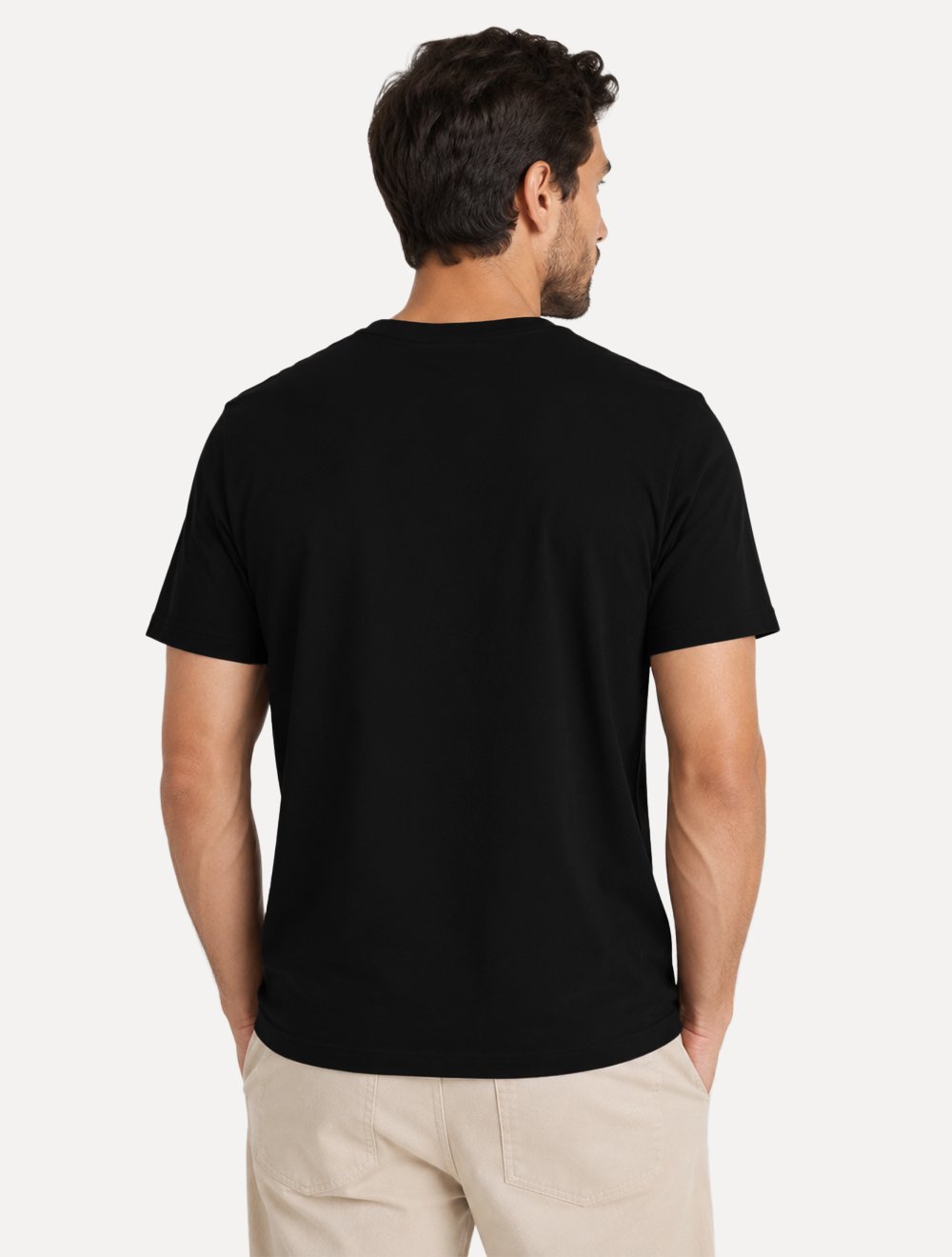 Camiseta Calvin Klein Jeans Masculina Cotton CK Logo Quadrado Preto