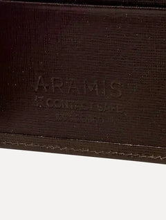 Carteira Aramis Masculina Couro Floater Horizontal Marrom Café
