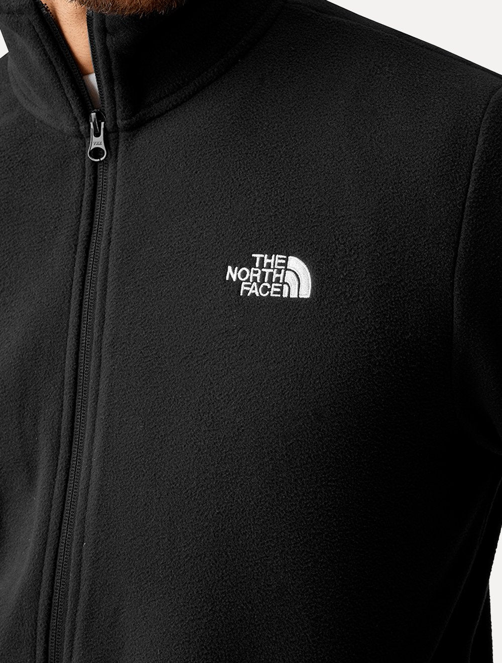 Blusa The North Face Masculina Fleece Glacier Full Zip TNF Preta
