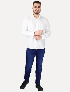 Camisa Dudalina Masculina Comfort Superfine Cotton Branca