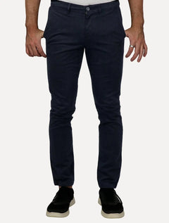 Calça Tommy Hilfiger Masculina Slim Bleeker THFlex Chino Stretch Azul Marinho