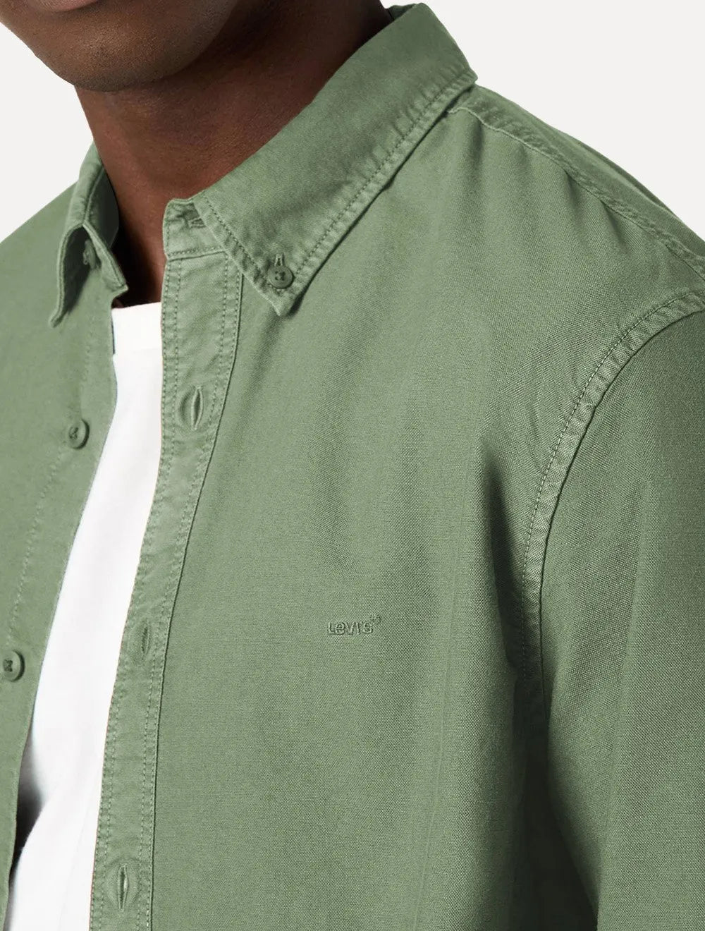 Camisa Levis Masculina Relaxed Oxford Authentic Button Down Verde