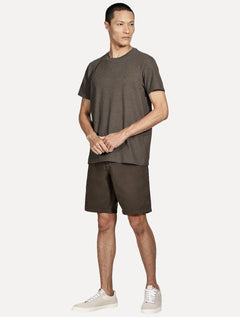 Camiseta Aramis Masculina Basic Lisa Mono Icon Marrom Mescla