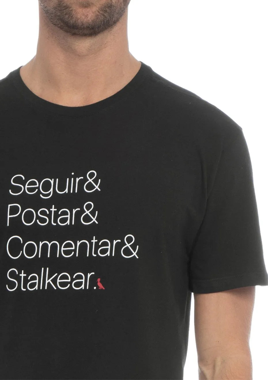 Camiseta Reserva Masculina Stalker Print Preta