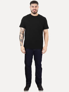 Camiseta Armani Exchange Masculina Regular Mono Logo Relevo Preta