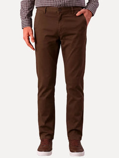Calça Calvin Klein Jeans Masculina Slim Chino Marrom