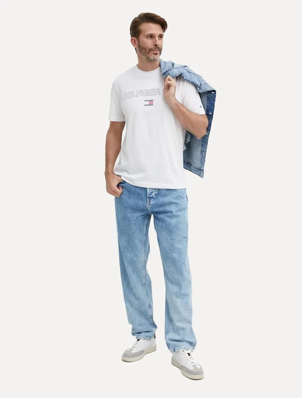 Camiseta Tommy Hilfiger Masculina Essential '85 Branca