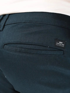 Bermuda King & Joe Masculina Slim Flex Cetim Azul Marinho