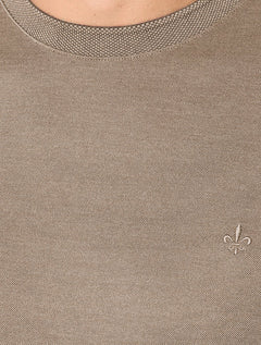 Camiseta Dudalina Masculina Regular Binada Friso Cáqui