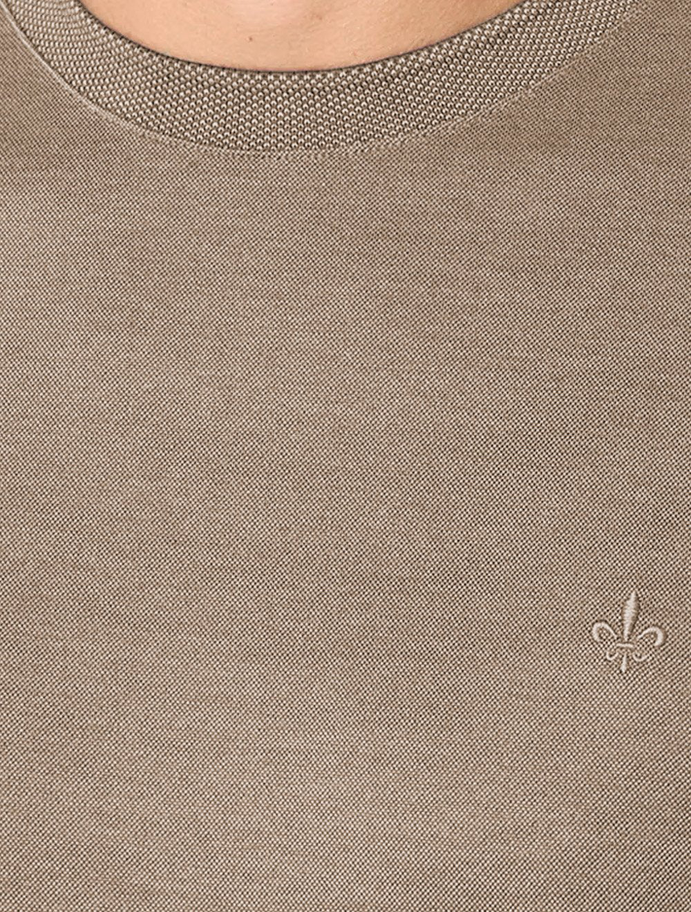 Camiseta Dudalina Masculina Regular Binada Friso Cáqui