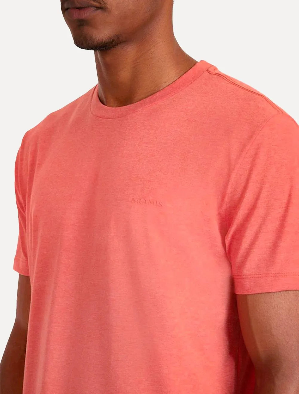 Camiseta Aramis Masculina Eco Lisa Goiaba Mescla