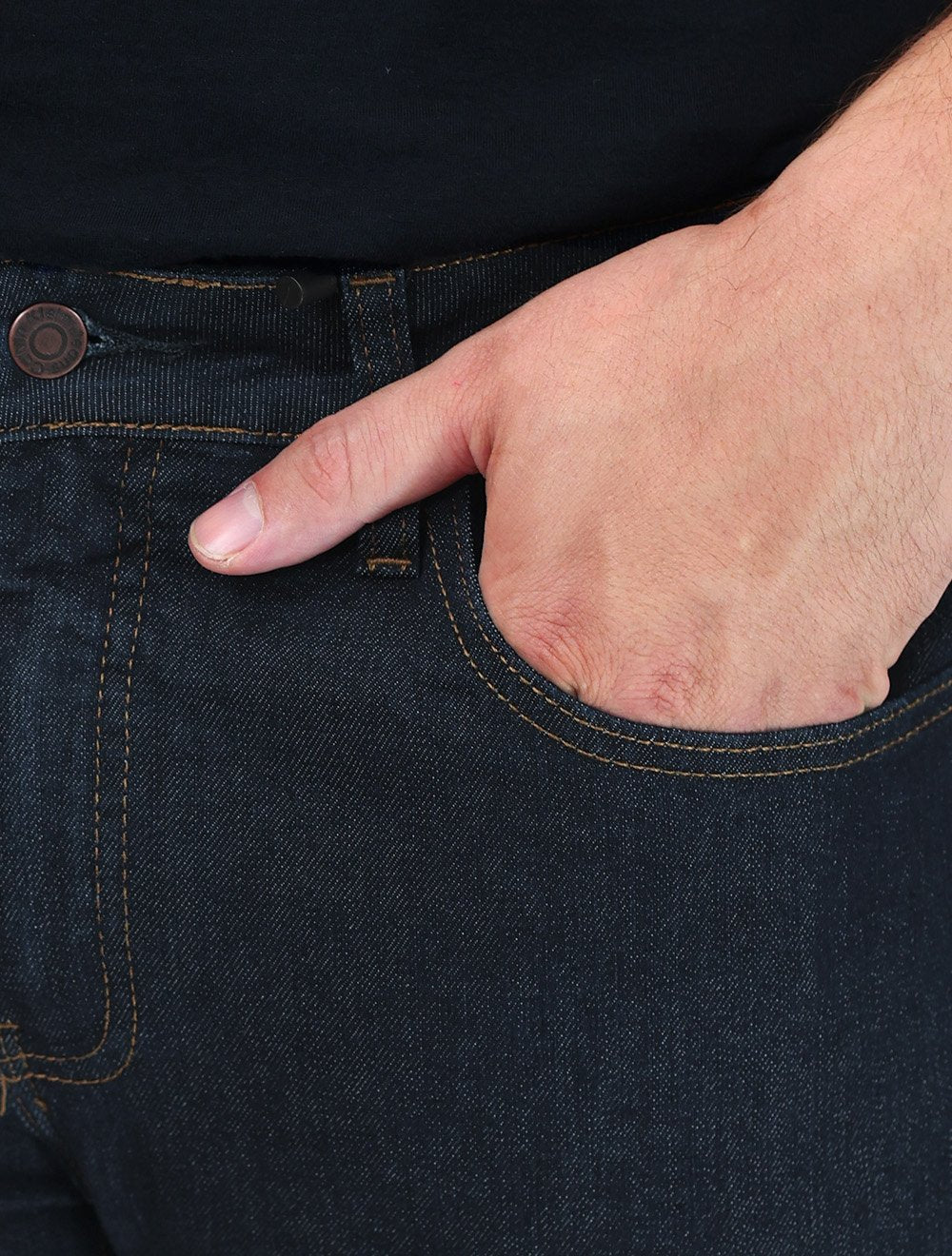 Calça Calvin Klein Jeans Masculina Slim Sustainable 5 Pockets Marinho